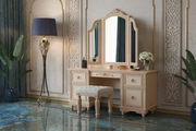 Elegant Teak Dressing Table with Mirror – An Elegant, Durable, and Luxury Set