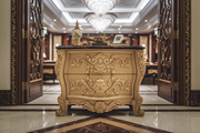 Exquisite Teak Furniture – Hand-Carved Bedside Table with Timeless Appeal