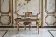 Elegant Carved Wood Table and Chair - Luxury & Stylish Furniture