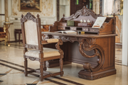Antique-Style Study Table and Chair - Luxury & Stylish Furniture