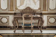 Hand-Carved Study Table and Chair - A Luxurious, High-Quality Piece of Royal Craftsmanship