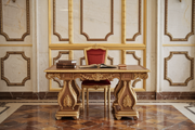 Ornate Study Table with Chair - A Luxurious, High-Quality Piece of Royal Craftsmanship
