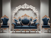 Durable Wooden Sofa Set – Artisan-Crafted Teak with Stunning Details