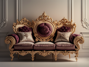 Elegant Hand-Carved Wooden Sofa Set – Premium Teak for Long-Lasting Quality