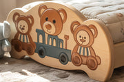 Artisan Crafted Teak Wood Bed for Kids – Hand Carved Luxury & Strength Combined