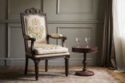 Vintage-Style Hand-Carved Teak Chair – Luxury Furniture for Your Home